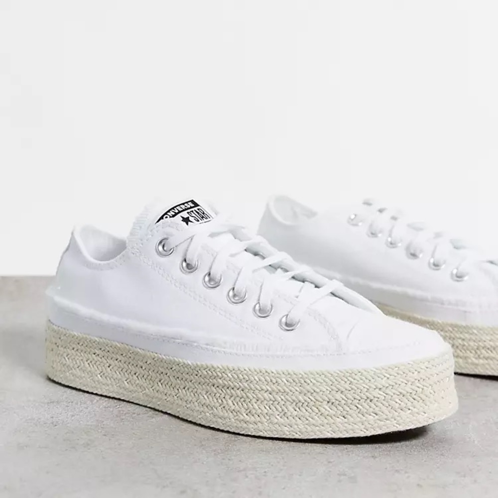 Converse White Espadrille Sneakers